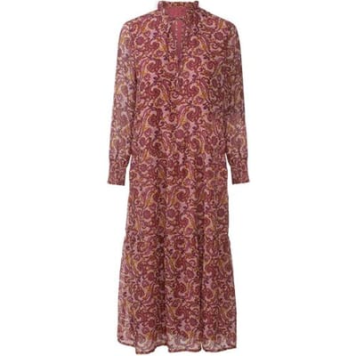 ESMARA Maxi-jurk (Rood/bruin, 34)