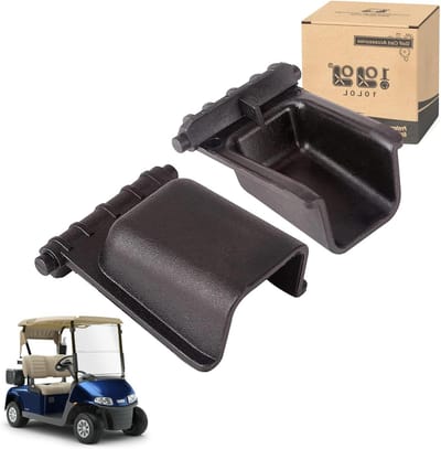 Golfkar Tas Strap Gesp - Golftrolley Gesp Club Car Onderdeel - Golfkar Bevestiging - Roestvrij Staal - 2 stuks - Zwart