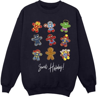 Marvel Heren Gingerbread Avengers Sweatshirt (Marineblauw)