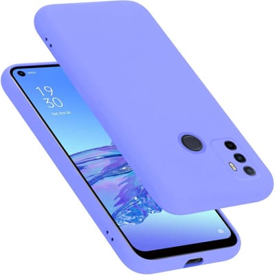 Cadorabo Hoesje geschikt voor Oppo A53 in LIQUID LICHT PAARS - Beschermhoes gemaakt van flexibel TPU silicone Case Cover