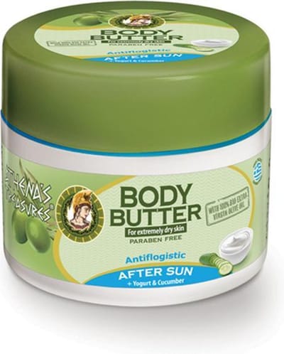 Athena’s Treasures Body Butter After Sun Yoghurt & Komkommer – Intens Kalmerende & Hydraterende After Sun Body Butter (200ml)