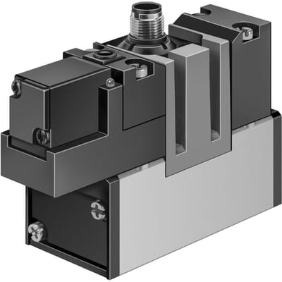 Festo 5/2 Monostabiele Lucht Magneetventiel Bouwgrootte 3 ISO 5599-1 4500l/min - 184507
