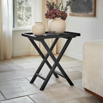 LOBERON Bijzettafel Paventino zwart