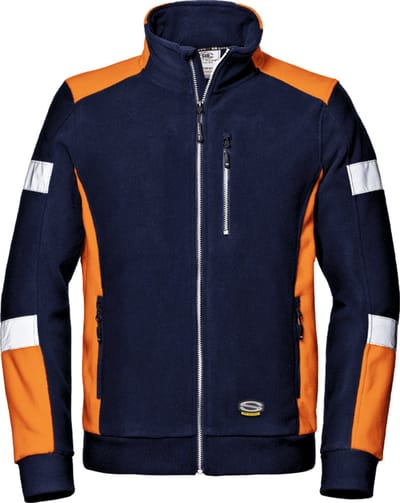 SIR SAFETY COMFORT Hi Vis Reflecterend Microfleece Rits Werktrui HEREN Veiligheidstrui Blauw Oranje - Anti Pilling
