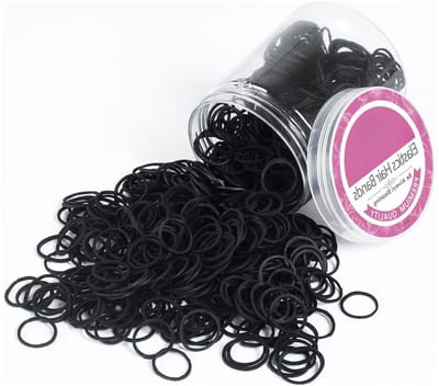 CLVP® Haarelastiekjes Meisjes - Haaraccessoires Meisjes - Kinder Haarelastiekjes - Zwart