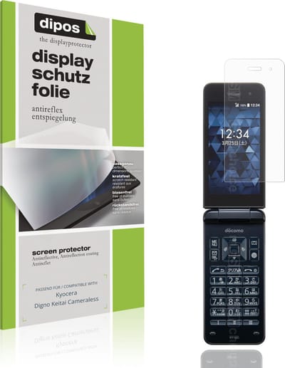 dipos – 4x Matte Beschermfolie geschikt voor Kyocera Digno Keitai Cameraless | Krasbestendige & antireflecterende Screenprotector Ultra-Thin