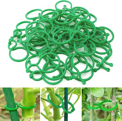 Set van 200 Plastic Plant Clips voor Klimplanten - Ondersteuning voor Planten in de Tuin, Perfect voor Groei en Stabiliteit
