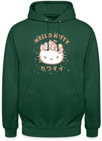 Hello Kitty Kawaii Stijlen Met Sterren Hoodie Unisex