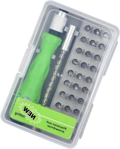 Mini Schroevendraaierset - Precisie Toolkit - Elektronica Reparatie - 32-in-1 Verstelbaar - 10.9 cm Lengte - Zwart