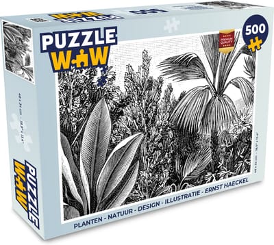 Puzzel Planten - Natuur - Design - Illustratie - Ernst Haeckel - Legpuzzel - Puzzel 500 stukjes