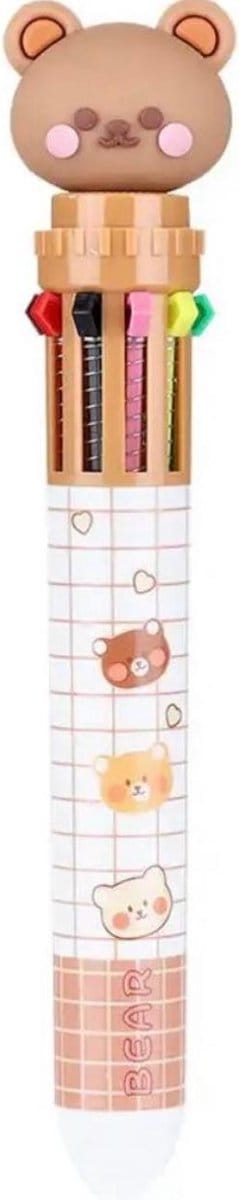 Akyol - Beren pen - balpen - kinder pen - balpen met een beer - dieren pen - kleuren pen - Beer - school - school benodigdheden - beren feest - verjaardag