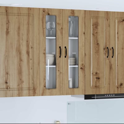 vidaXL - Vaatwasserpaneel - Kalmar - Artisan - Eiken - 60 - x - 31 - x - 100 - cm