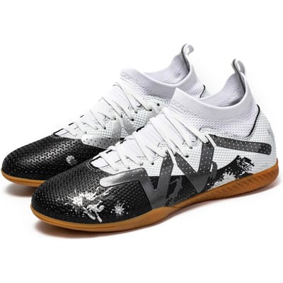 Professionele Mannen Indoor Voetbalschoenen met Platte Zool Volwassenen Duurzaam Comfortabel Trainingsschoenen Tieners Antislip Voetbalschoenen 43