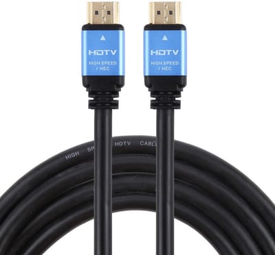 HDMI 2.0 Kabel 4K Ultra HD - 18Gbps - Verguld - Male to Male - 1 meter - zwart