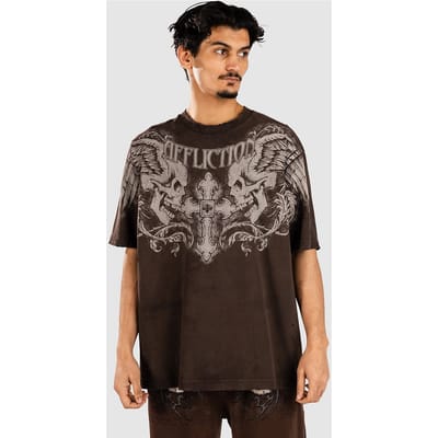 Affliction Winged Up T-Shirt bruin