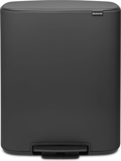 Brabantia Bo Prullenbak - 2 x 30 liter - Afvalscheiding - Mineral Infinite Grey