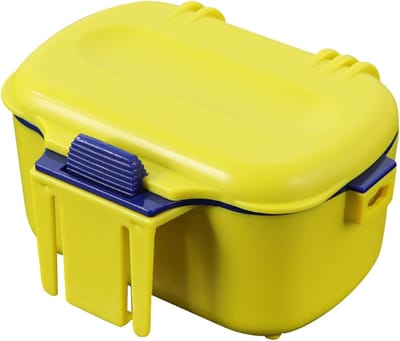 Aasbox Vissen - Wormhouder Opbergval - Aas Vers Houden - Geïsoleerd Ademend Ontwerp - 15.2L x 12.1B x 8.6H cm