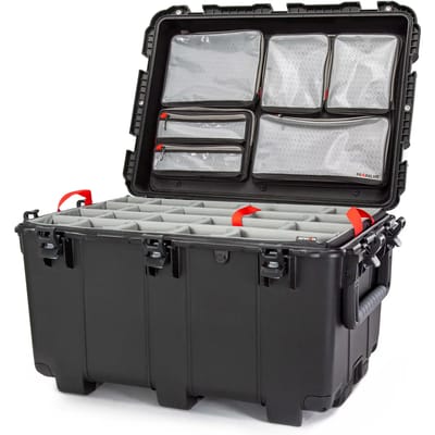 Nanuk 975 Case w/lid org. - w/divider - Black - Pro Photo Kit case