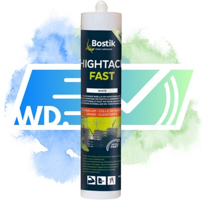 Bostik Hightack Fast montagelijm - 290 ml koker - wit - snelle sterkteopbouw voor bouw montage