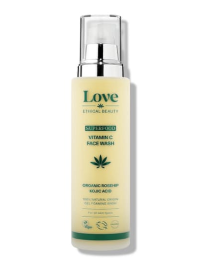 Love Ethical Beauty Superfood Vitamin C Face Wash 100 ml - vegan, dierproefvrij, palmolievrij, voor gevoelige huid, zonder parabenen, siliconen