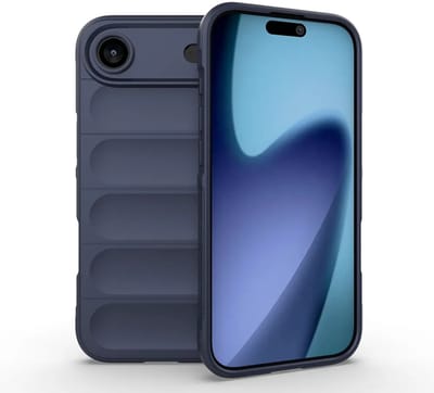 MobyDefend Hoesje - Geschikt voor iPhone Air - TPU Gripcase - Blauw