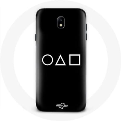 Coque - Samsung - Galaxy J3 2017 - Souple - Protection - Noir - Squid Game noir
