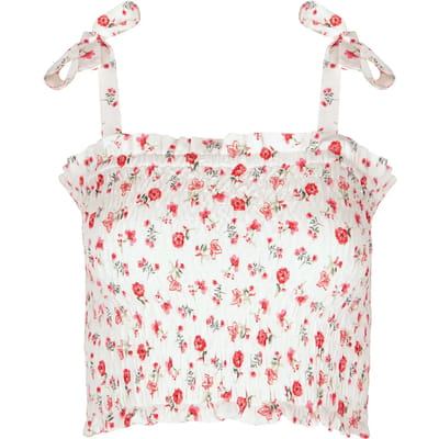 Korte gerimpelde tanktop voor dames Lisca Java