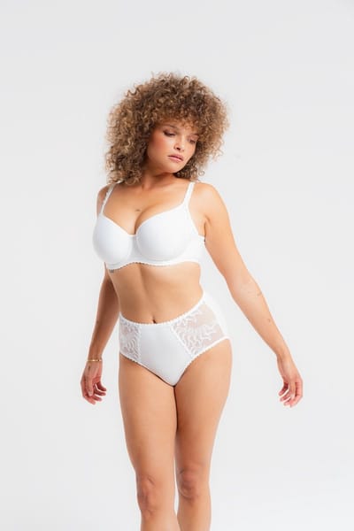 Louisa Bracq Esperanza BH – Wit – Gladde cups met broderie – Super pasvorm - 75-90 F