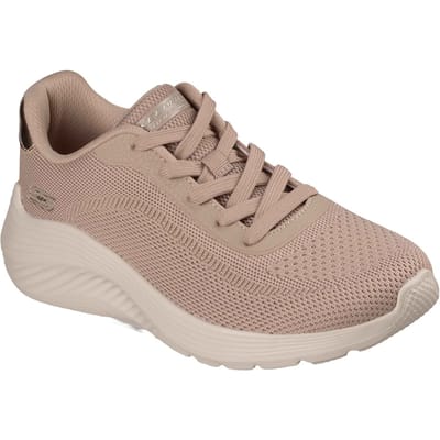 Skechers Bobs Squad Waves Huidige Uiterlijk Textiel Dames Taupe Trainers