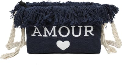 Ines Delaure - crossbodytas - amour - blauw