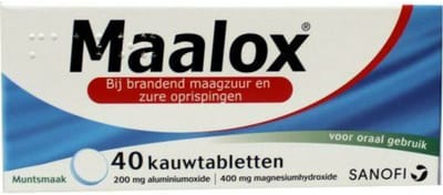 Maalox Kauwtabletten Muntsmaak - 3 x 40 tabletten