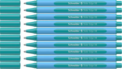 Schneider balpen - Slider Edge pastel - XB - pastel ocean - 10 stuks - S-152234-10