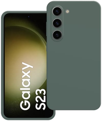 Just in Case hoesje geschikt voor Samsung Galaxy S23 Hoesje - Color Backcover - Groen