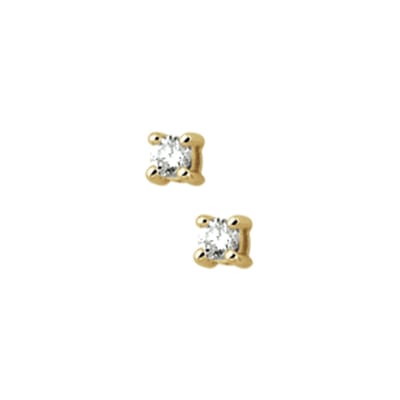 The Jewelry Collection Oorknoppen Diamant 0.10 Ct. - Geelgoud (14 Krt.)