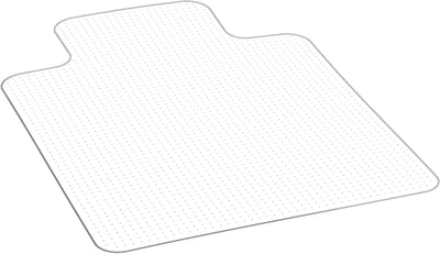 VEVOR Stoelmat met Rand, 91 X 122 cm Stoelmat voor Kantoostoelen voor Laagpolig Tapijt, Doorzichtige Vloerbeschermingsmat met Noppen, Antislip en Gemakkelijk Schoon Te Maken, Soepel Glijdende Mat voor Onder Het Bureau voor Thuiskantoor