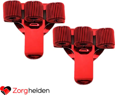 Novaex pennenhouder Rood - Set van 2 stuks - pennenhouder clip - pennenhouder verpleegkunde - verpleegkundige accessoires - pennenhouder zorg