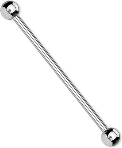 Industrial piercing titanium basis 38 mm - zilver - LMPiercings