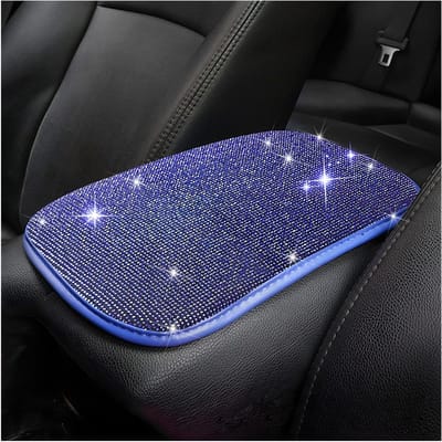 Dailygoods- Armsteun Universeel - Auto Accessoires Decoratie - Bling-Bling - Strass/Pluche - 30 cm x 21,5 cm - Geen Krassen/Diamanten. - Autoaccessoire