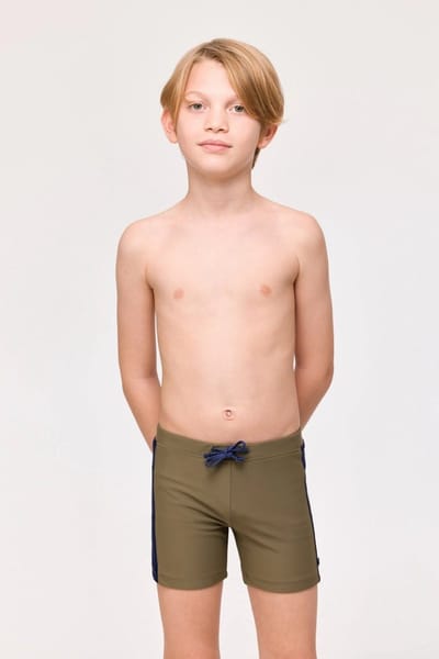 Woody zwembroek heren - khaki - 251-10-ZWR-A/751 - maat S