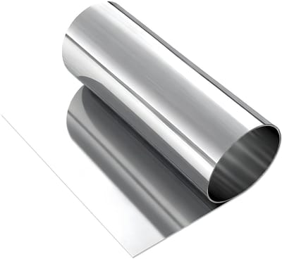 Roestvrijstalen Plaat - Rolblad Metaalfolie - Industriële Reparaties - Corrosiebestendig Materiaal - 0.1 x 200 x 1000 mm - Metaalkleur