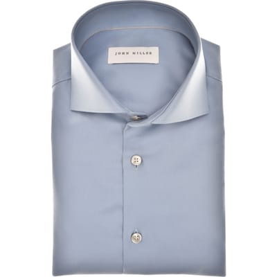 John Miller Overhemd Tailored Fit N  Blauw 5142641