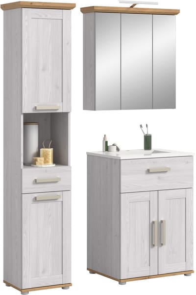 Badcombinatie met verlichting - Moderne badkast en wastafel - 115 cm breed