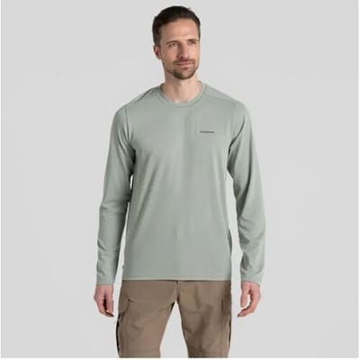 Craghoppers Nosilife Abel LS T-Shirt Heren (Maat - XXL, Kleur - Lichen Green)