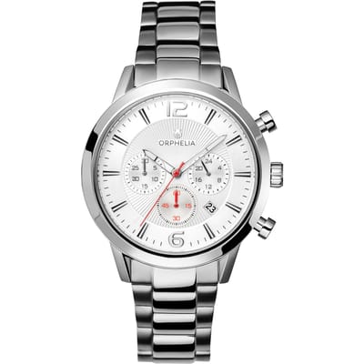 Orphelia Tempo OR82806 Horloge - Staal - Zilverkleurig - Ø 43 mm