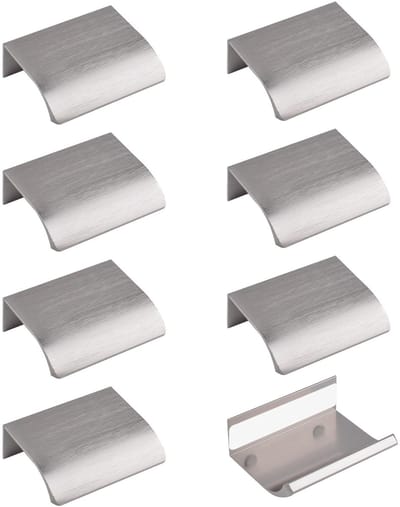 Dailygoods- Handgreep 50 mm - Verborgen Handgreep - Aluminiumlegering - Zelfklevend - Dikker - Comfortabel ontwerp - Meubelgreep