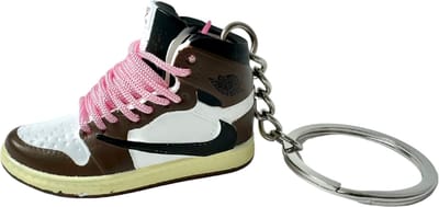 SneakersAdept - Jordan Sleutelhanger - Bruin Travis - Nike - 3D Miniatuur - Sneaker Accessoire - Hard plastic - Jordan