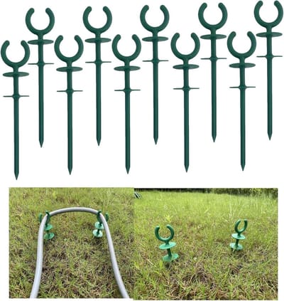 Tuinslang Gids - Hulpmiddel Slang - Bescherm Planten - Hoge Taaiheid - 20 Stuks - Groen