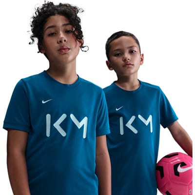Nike kylian mbappã© academy nike dri-fit voetbalshirt in de kleur groen.