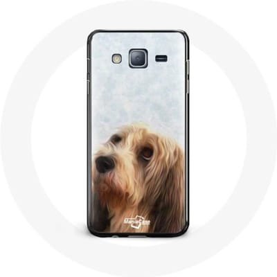 Coque - Petit Basset Griffon Vendéen - Samsung Galaxy J3 2016 - Souple - Noir - Protection