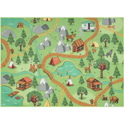 Kleden Rugsx REBEL ROADS TAPIJT Wild life 90 Bos, 95x133 cm